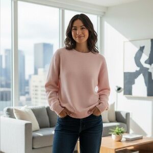 FRAME cashmere long sleeve knit crew neck